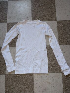 White Lululemon Long Sleeve Shirt